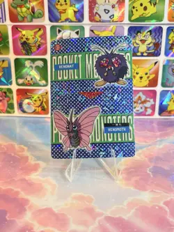 Pokemon Mewtwo Vintage Pocket Monsters Vending HOLO Prism Sticker 99 Nintendo - Image 4