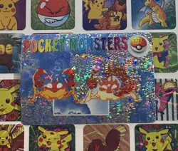 Pokemon Charizard Vintage Pocket Monsters Vending HOLO Prism Sticker 99 Nintendo - Image 2