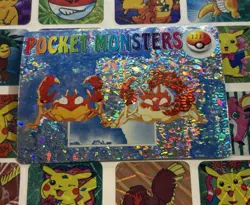 Pokemon Charizard Vintage Pocket Monsters Vending HOLO Prism Sticker 99 Nintendo - Image 3