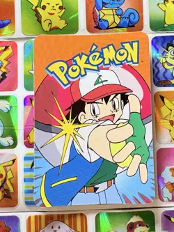 Pokemon 151 Vintage Pocket Monsters Vending HOLO Prism Sticker 00 Nintendo - Image 5