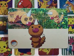 Pokemon Pikachu Vintage Pocket Monsters Vending HOLO Prism Sticker 1998 Bandai - Image 2