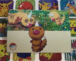 Pokemon Pikachu Vintage Pocket Monsters Vending HOLO Prism Sticker 1998 Bandai - Image 3