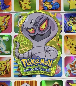 Pokemon Arbok Holo Vintage Pocket Monsters Vending Machine Sticker 1998 Konica - Image 1