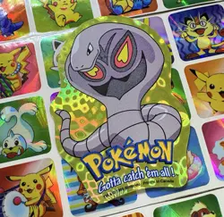 Pokemon Arbok Holo Vintage Pocket Monsters Vending Machine Sticker 1998 Konica - Image 4