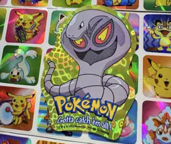 Pokemon Arbok Holo Vintage Pocket Monsters Vending Machine Sticker 1998 Konica - Image 5