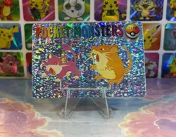 Pokemon HOLO Vintage Pocket Monsters Prism Sticker 1998 Rare Nintendo Raticate - Image 1