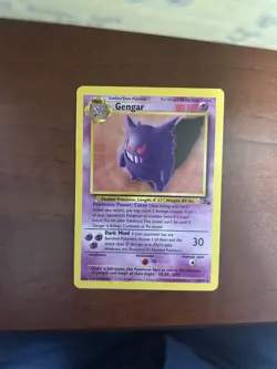 Pokemon Gengar Fossil 20/62 80 HP Rare Regular English Unlimited 1999 - Image 1