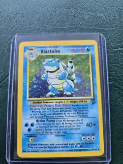 Pokemon TCG Blastoise Base Set 2/102 Holo Unlimited Holo Rare - Image 1