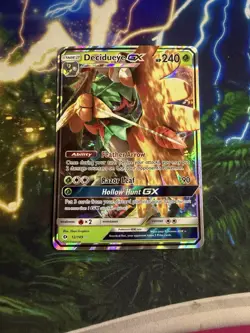 Pokemon TCG Decidueye GX Full Art Holo 12/149 Sun Moon Base Set - Image 3