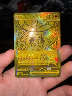 Pokemon Mega Zygarde EX Gold Mega Hyper Rare Full Art 124/088 Perfect Order - Image 1