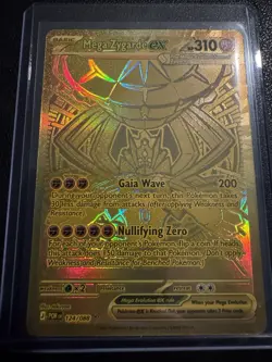 Pokemon Mega Zygarde EX Gold Mega Hyper Rare Full Art 124/088 Perfect Order - Image 2