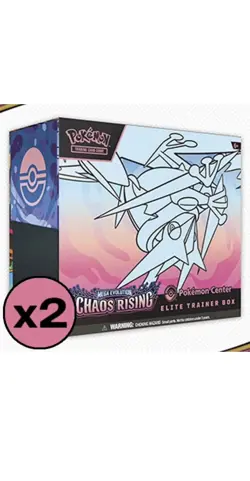 Pokemon Center Chaos Rising ETB(s) x2 - Confirmed preorder - 2 PC ETBS PREORDER - Image 1