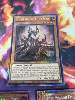 Primite Dragon Ether Beryl Ultimate Rare + X2 Secret 1st Ed RA05-EN033 YuGiOh - Image 2