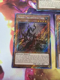 Primite Dragon Ether Beryl Ultimate Rare + X2 Secret 1st Ed RA05-EN033 YuGiOh - Image 3
