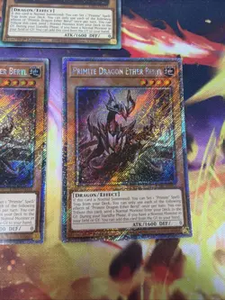Primite Dragon Ether Beryl Ultimate Rare + X2 Secret 1st Ed RA05-EN033 YuGiOh - Image 4