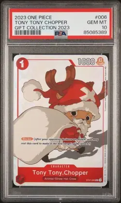 2023 ONE PIECE GIFT COLLECTION 2023 #006 TONY TONY CHOPPER PSA 10 ENGLISH - Image 1
