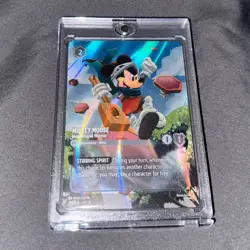 Disney Lorcana Mickey Mouse Inspirational Warrior ENCHANTED Holo Card 221/204 - Image 1