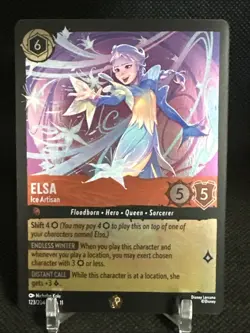 Elsa, Ice Artisan - Winterspell - Legendary - COLD FOIL - Disney Lorcana - Image 1