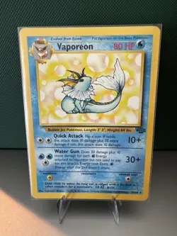 Pokemon Jungle Flareon Vaporeon Eevee Card Lot 1999 Vintage LP - Image 3
