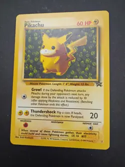 Pokemon Pikachu #1 Black Star Promo Card Wizards ~ Ungraded - Image 3