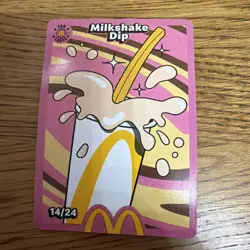 Milkshake Dip 14/24 Mcdonalds Trading Card 2026 UnRedeemed trading card - Image 1