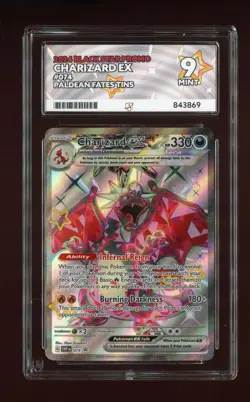ACE 9 - Pokemon TCG Charizard EX SVP074 Black Star Promo Full Art Card ref379 - Image 1