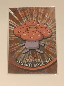 2000 Topps Chrome Pokemon Vileplume #45 - holo card - Image 1