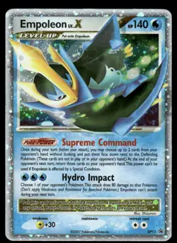 Pokemon Cards Empoleon LV.X DP11 Diamond and Pearl Promos Holo Promo MP - Image 1