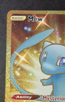 Pokemon Celebrations MEW 025/025 Secret Rare 25th Shiny Gold Holo Card MINT - Image 2