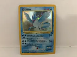 Articuno Fossil Holo Rare 2/62 70 HP Freeze Dry Blizzard Pokemon Card WOTC - Image 1