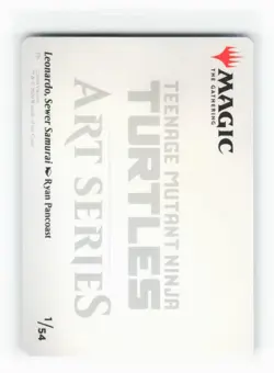 Leonardo, Sewer Samurai Art Card (/54) 1 Art Series: Teenage Mutant Ninja Turtle - Image 2