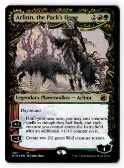 Arlinn, the Pack's Hope (Showcase) 307 Innistrad: Midnight Hunt Foil MP - Image 1