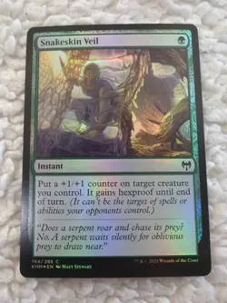 MTG Snakeskin Veil FOIL #194/285 Kaldheim Common KHM NM/M - Image 1