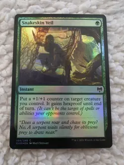 MTG Snakeskin Veil FOIL #194/285 Kaldheim Common KHM NM/M - Image 3