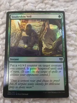 MTG Snakeskin Veil FOIL #194/285 Kaldheim Common KHM NM/M - Image 5
