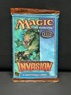 Wizards of the Coast Magic The Gathering Invasion Booster Pack New SEALED! - Image 1