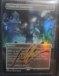 MTG FOIL Council's Judgment (Borderless) SHADOW SIGNED BY ARTIST - Image 1