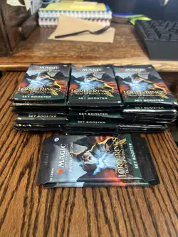 MAGIC THE GATHERING LORD OF THE RINGS SET BOOSTER LOT (x32) FACTORY SEALED - Image 2