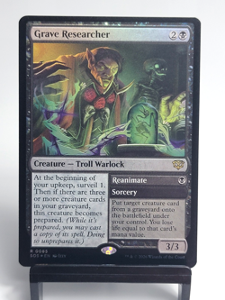 Magic The Gathering - Secrets of Strixhaven - Grave Researcher - FOIL - Image 1