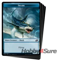 Shark Token (7/13) X4 M/NM Magic: The Gathering MTG Ikoria - Image 1