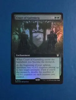 NM Extended Art FOIL Court of Garenbrig #0033 WOC Wilds of Eldraine Commander - Image 1