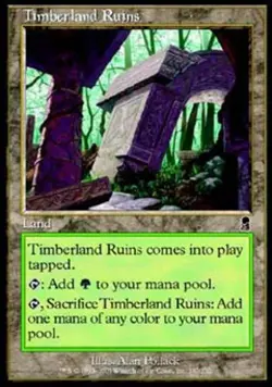 Timberland Ruins -Foil Light Play MTG Odyssey - Image 1
