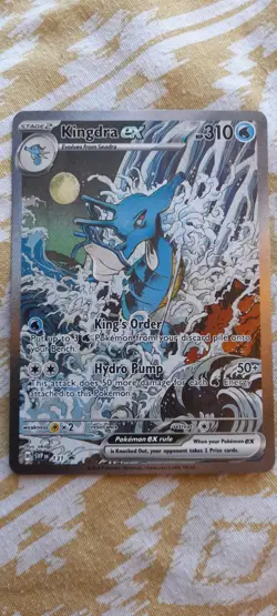 Pokemon TCG: Kingdra EX SVP 131 - Black Star Promo Card - Shrouded Fable - NM - Image 1