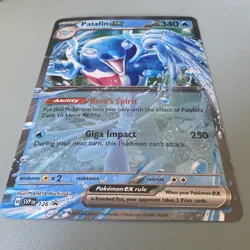 Palafin EX - Pokemon TCG 126 *Jumbo* Sv: Scarlet Violet Promo Cards Holo NM - Image 3