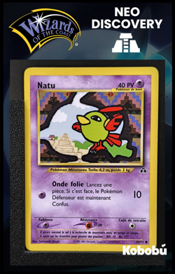 Carte Pokemon Natu 59/75 Edition 2 Ed 2 Neo Discovery Wizards FR 5 - Image 1