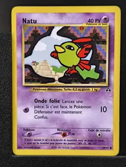 Carte Pokemon Natu 59/75 Edition 2 Ed 2 Neo Discovery Wizards FR 5 - Image 2