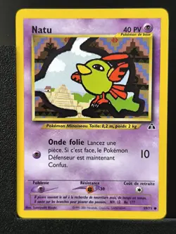 Carte Pokemon Natu 59/75 Edition 2 Ed 2 Neo Discovery Wizards FR 1 - Image 2