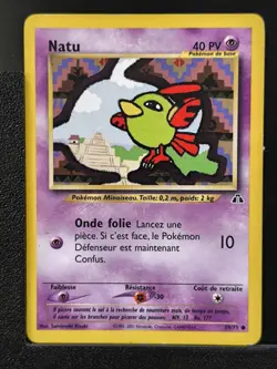 Carte Pokemon Natu 59/75 Edition 2 Ed 2 Neo Discovery Wizards FR 3 - Image 2