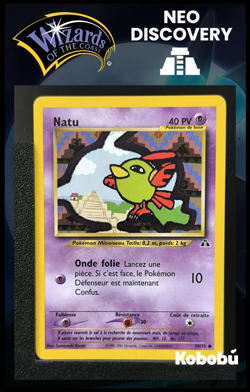 Carte Pokemon Natu 59/75 Edition 2 Ed 2 Neo Discovery Wizards FR 2 - Image 1