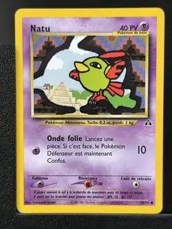 Carte Pokemon Natu 59/75 Edition 2 Ed 2 Neo Discovery Wizards FR 2 - Image 2